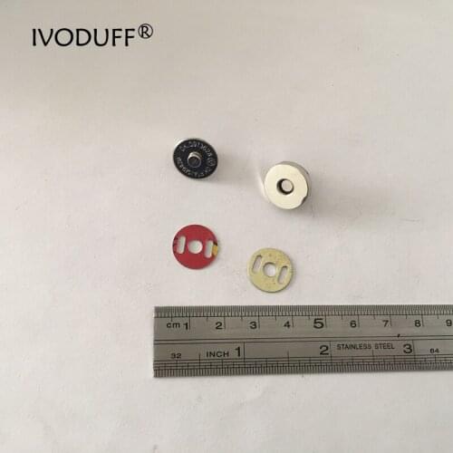 100x Manget Button For Handbag Making 14mm With Nickle Plated, Purse Metal Hardware
