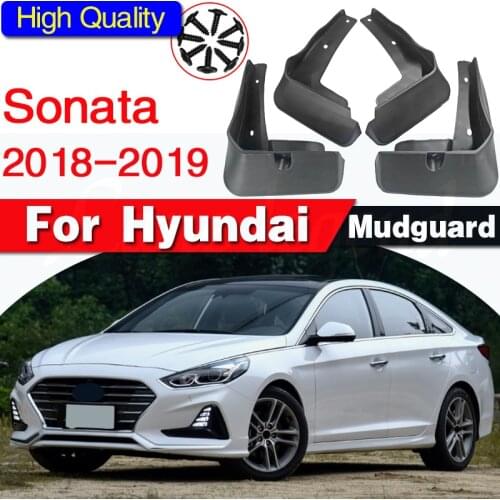 Set Molded Car Mud Flaps For Hyundai Sonata 2018 2019 Mudflaps Splash Guards Mud Flap Mudguards Fender Front Rear Sedan