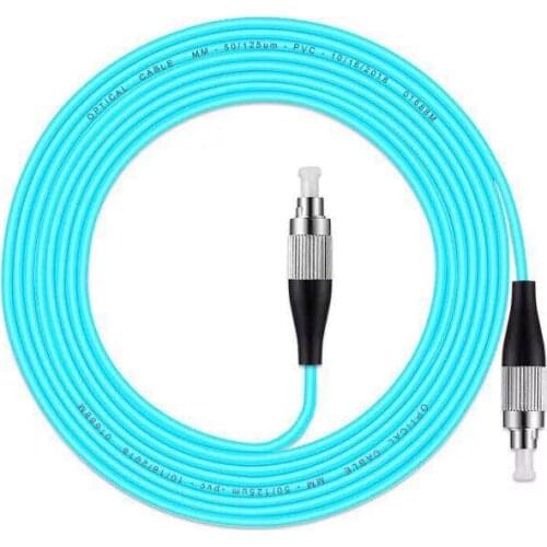 5PCS/lot FC/UPC -FC/UPC OM3 Fiber Optic Patch Cord 10G 50/125 Fiber Cable Multimode Simplex Optical JumperFree Shipping