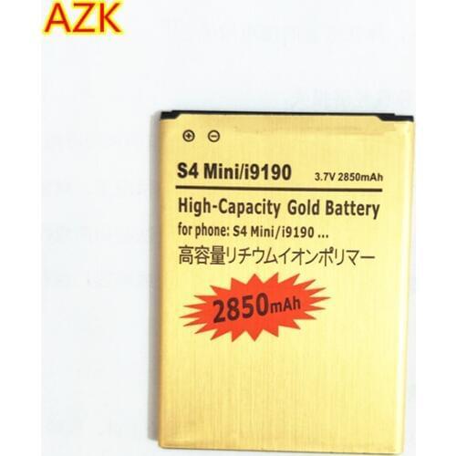 AZK New Gold B500AE Battery 4 contacts For SAMSUNG Galaxy SIV S4 mini I9190 I9192 i9195 i9198 9190 9192 9195 9198 S4mini battery