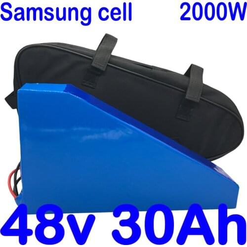 48V battery 48V 30AH 2000W Electric Bike battery 48V 30AH Lithium Battery use LG cell with 50A BMS and 54.6V 5A charger+free bag