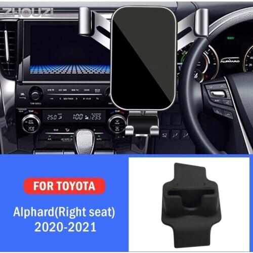 Car Mobile Phone Holder Mounts Stand GPS Navigation Bracket For Toyota Alphard Right Hand Drive 2020-2021 Car Accessories