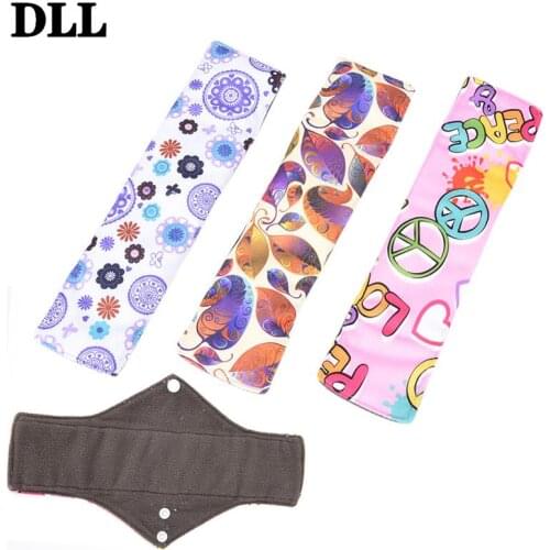 Bamboo Cotton Size L Mama Reusable Menstrual Cloth Sanitary Pads Napkin Washable Waterproof Panty Liners Women Feminine Hygiene