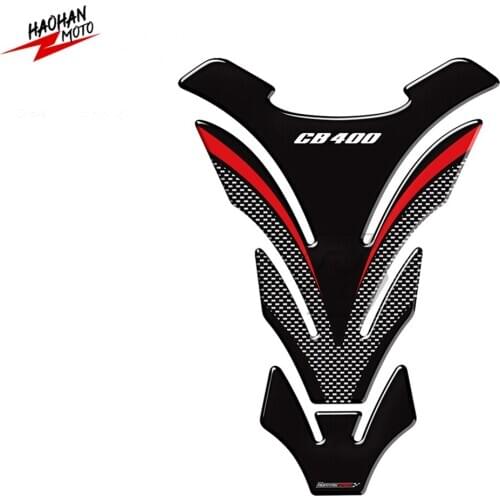 For Honda CB400 CB 400 Tankpad 3D Carbon-look Motorcycle Tank Pad Protector Stickers