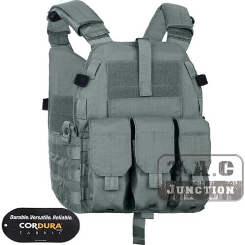 Emerson LBT-6094K Tactical Body Armor Vest W/ M16 Magazine Pouch For Airsoft Military Combat MOLLE Plate Carrier Foliage Green