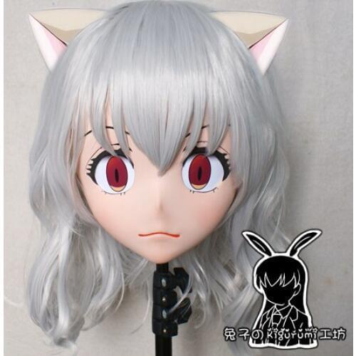 Rabbit 26) Resin Crossdress Pretty Girl BJD Doll Mask HUNTER×HUNTER Cartoon Anime Cosplay Neferpitou Kigurumi Mask Crossdresser