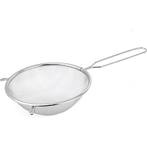 Kitchen Flour Colander Sifter Sieve Oil Mesh Wire Strainer 16cm Dia