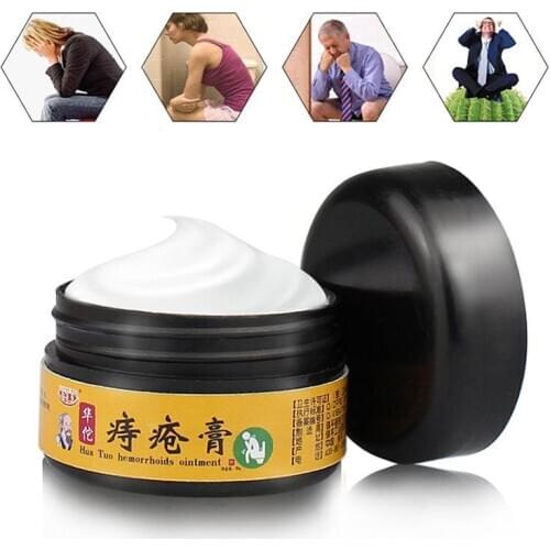 1pc Hua Tuo Powerful Hemorrhoid Ointment Natural Material Sterilize Cream Internal Hemorrhoid Piles External Fissure Therapy