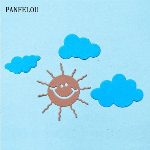 PANFELOU Metal craft The sun cloud die cutting dies for Scrapbooking/DIY Easter wedding Halloween cards Hand account
