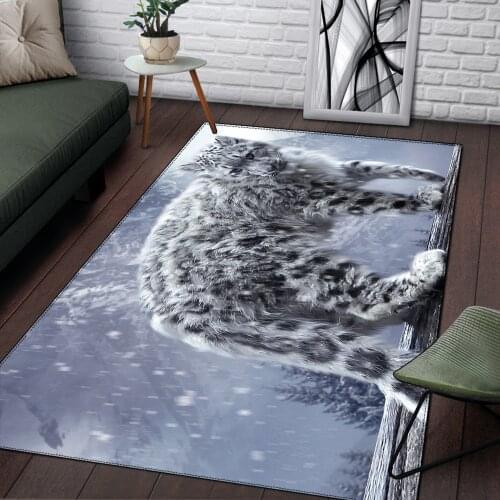 Fashion 3d colorful lion rugs for Living room carpet bedroom floor mats parlor kids room play mat cute dog leopard grey rugs