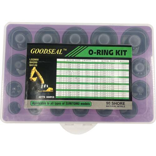 666PCS/Set O Ring Rubber Assortment Kit O-rings Washer Gasket 42 Sizes Nitrile 90 Rubber Ring For All Types SUMITOMO Models