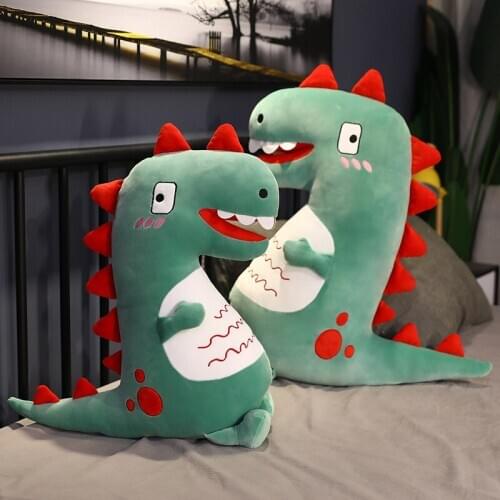 65cm/80cm Cartoon Dinosaur Plush Toy Stuffed Animals Soft Kawaii Plush Dinosaur Pillow Cushion Toys for Girls Kids Birthday Gift