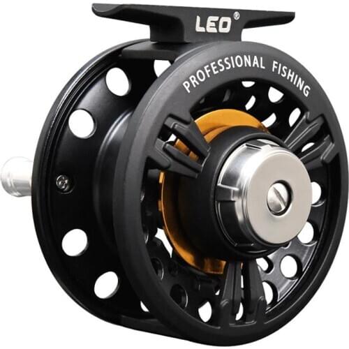 Left/Right Hand Exchange Fly Fishing Reel Aluminum Alloy Casting Fishing Reels 75MM Wheel with High Foot Fishing Reels for Fish