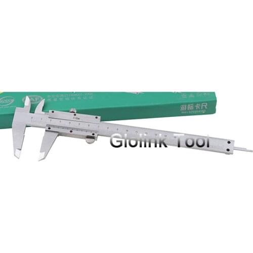 Carbon Steel Vernier Caliper Scales 150mm Diameter Depth Diagnostic-tool Show Callipers Feeler Gauge Measuring Tool