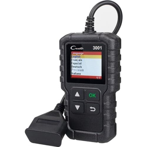 LAUNCH Full OBD2 Code Reader Scanner X431 Creader 3001 OBDII/EOBD Car Diagnostic Tool In Russian CR3001 pk AL319 AL519 KW310