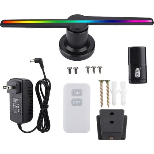 LED 3D Holographic Hologram LED Lamp Projection Remote Advertising Machine Display PC WiFi Version for Windows
