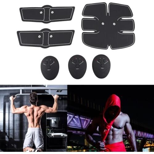 Abdominal Machine Electric Muscle Stimulator ABS Ems Trainer Gym Workout Home Fitness Weight Loss Body slimming Massage