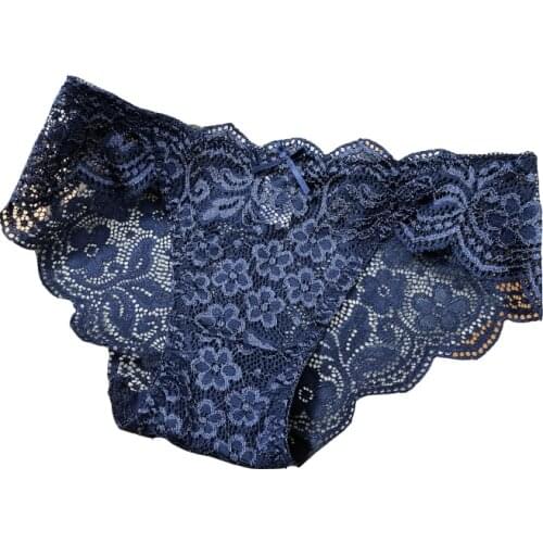 Sexy Lace Panties Women Fashion Cozy Lingerie Tempting Briefs Womens Underpant Mid Waist Intimates Underwear