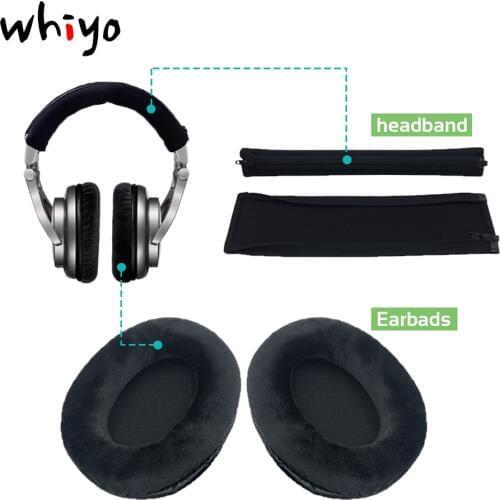 Whiyo Ear Pads Cushion Cover Earpads Headband Replacement Cups for Shure SRH940 SRH440 SRH240A SRH840 headphones