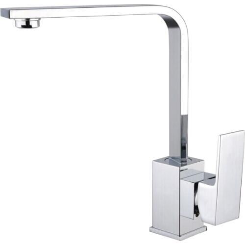 X8226K1 - Luxury Deck Mounted Chrome Color Brass Material Hot & Cold Water Kitchen Mixe