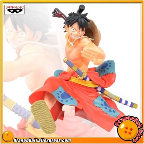 Japan Anime "ONE PIECE" Original Banpresto BATTLE RECORD Collection Figure - Monkey D. Luffy