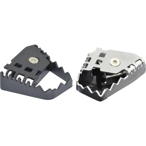 Rear Foot Brake Lever Pedal Extension Peg Pad Extender fits for BMW Silver