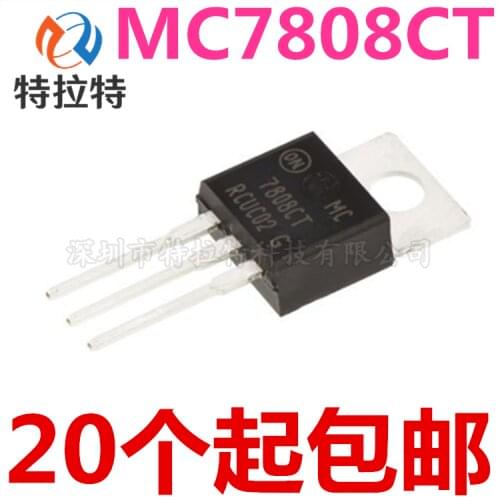10pcs/lot Mc7808ct 7808ct TO-220+8V Three-Terminal Voltage Regulator Chip Brand New & Original