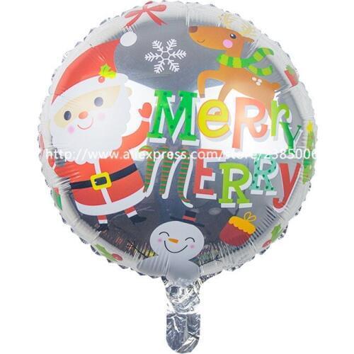 10pcs/lot NEW foil SNOWMAN Christmas tree Santa Claus bells balloons Christmas balloons christmas baloes
