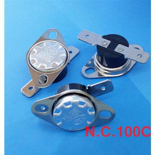 100 pcs/lot) KSD301 NC Thermostat, Temperature Switch, Normally Close,NC 100 Celsius