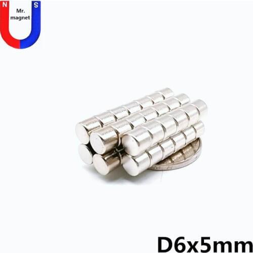 1000pcs 6*5 Strong Round Magnets Dia 6mm x 5mm N50 Neodymium Magnet Rare Earth Magnet 6x5 6mm*5mm
