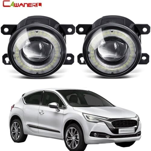 2 X Car Right + Left Fog Light Assembly LED Angel Eye Daytime Running Light DRL 30W H11 12V For Citroen DS4 2011 2012 2013 2014