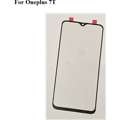 2PCS For Oneplus 7T 7 T Front Outer Glass Lens Repair Touch Screen Outer Glass without Flex cable A7010 A 7010
