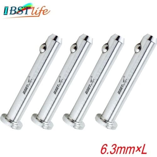 4PCS 6.3mm 316 Stainless Steel Dowel Pin Flat Head Cylindrical Pin Positioning Pins Quick Release Ball Pin Retainer Farm Lawn