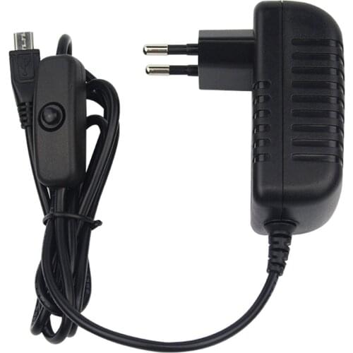 5V 3A Power Supply Charger Durable AC Adapter Micro USB Cable with Power On/Off Switch For Raspberry Pi 3 pi pro Model B B+ Plus