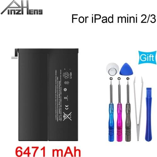 PINZHENG Tablet Battery For iPad Mini 2 3 6471mAh Mini2 Mini3 A1512 A1489 A1490 A1491 A1599 Tablet Battery With Tools