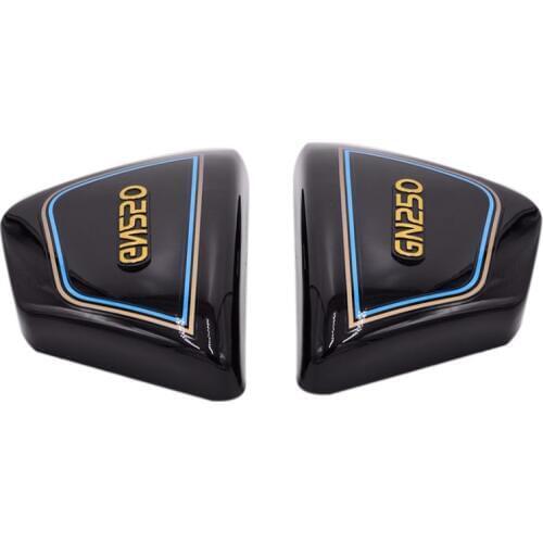 1 Pair Right & Left Frame Side Covers Panels For Motorcycle Parts Gn 250 Gn250 Gn250 Motorcycle Parts Black