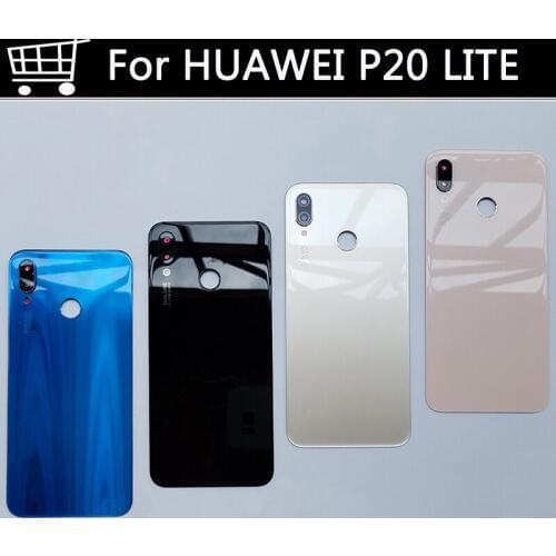 For Huawei P20 LITE Housing Battery Back Cover With back camera glass frame Door For Huawei P20 LITE Battery Cover