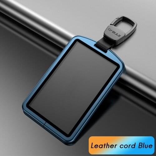 Aluminum Alloy Car Key Induction Card Holder Protector Shell Cover Keychain Case for Tesla Model 3