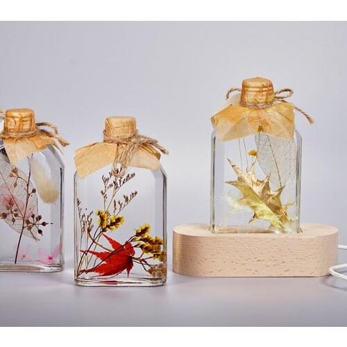 Wooden 3DNightLight Base Wooden Light BaseBottle NightLight Plug in Home LivingRoom Decoration Decor for Room Lights GiftsLED