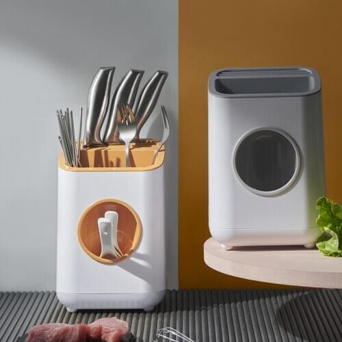 Chinese Style Chopstick Cage Kitchen Drain Knife Holder Multifunctional Household Kitchenware Classification Storage Box LD592