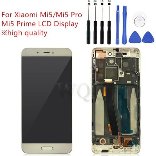For Xiaomi Mi5 LCD Touch Screen digitizer assembly With Frame LCD Display 5 prime display for Xiaomi mi 5 Pro Prime repair parts