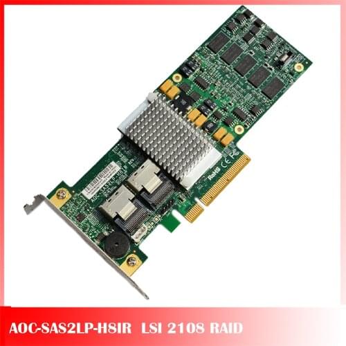 For Supermicro AOC-SAS2LP-H8IR LSI 2108 RAID Array Card6GB/S 9260-8I H20 Fully Tested All Functions Work Good