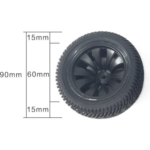 For HBX 1/12 High Speed RC Car Tires Rubber Wheel Complete for Truck 12056 Car Parts