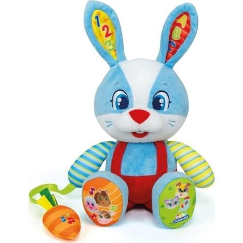 Jaju Baby, Clementoni Cute Bunny Toy with Music, Educational Toy, Language Option
