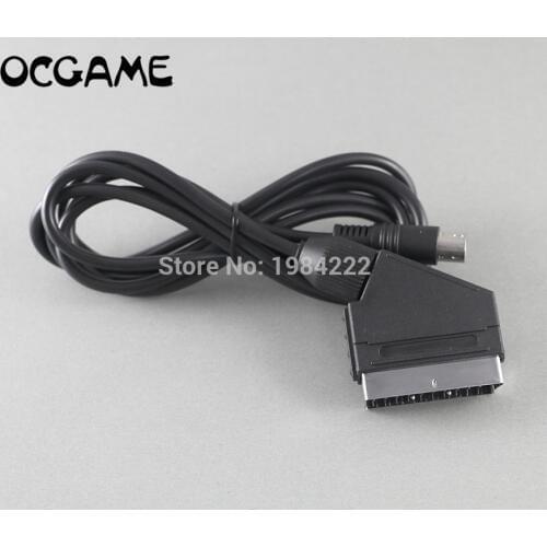 OCGAME 1.8m RGB Scart Cable for Sega Mega Drive 2 MD2 RGB cable cord Sega Genesis 2 Console