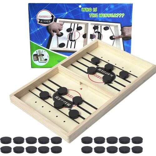 Catapult Chess Wooden Hockey Game Parent-child Interactive Chess Collision Chess Football Intellectual Game For Children New