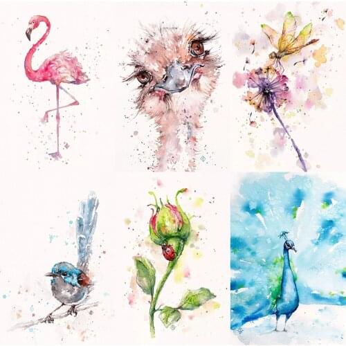 KEXINZU Diamond Embroidery Animal Flamingo peacock frog Cross Stitch DIY Diamond Painting Diamond Mosaic Rhinestones Home Decor