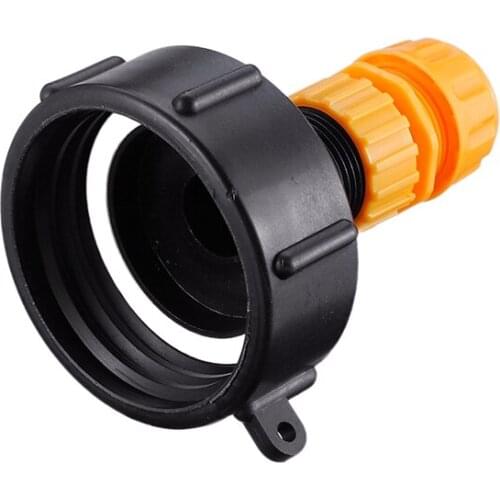 1Pc Garden Water Polo Tank Valve For Ibc Container S60X6 Adapter Factory Faucet Cover With Hose Connector Male Thread Tools