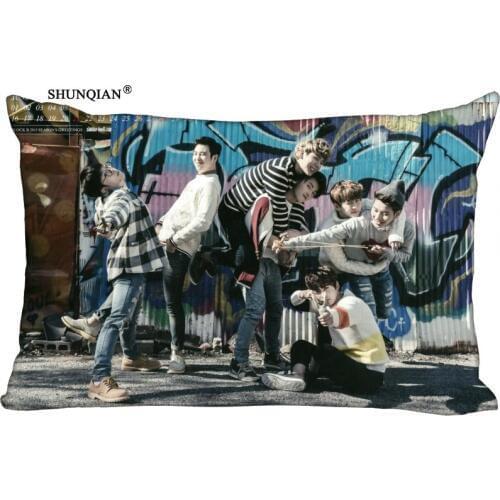 Korean Pop Block B Rectangle Pillowcase Zipper Wedding Custom Pillow Case 40X60cm,50X75cm(two sides)Pillow Cover