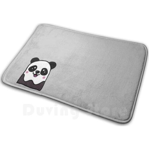 Kawaii Panda Bear Carpet Mat Rug Cushion Soft Kawaii Cartoon Panda Animal Smile Animated Bear Kids